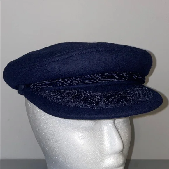 Authentic Greek Fisherman’s Cap navy blue 56-7 New - Picture 1 of 10